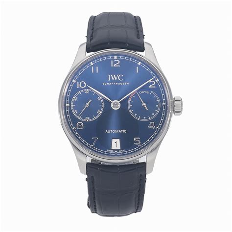 iwc portuguese 5007 blu|iwc 500710.